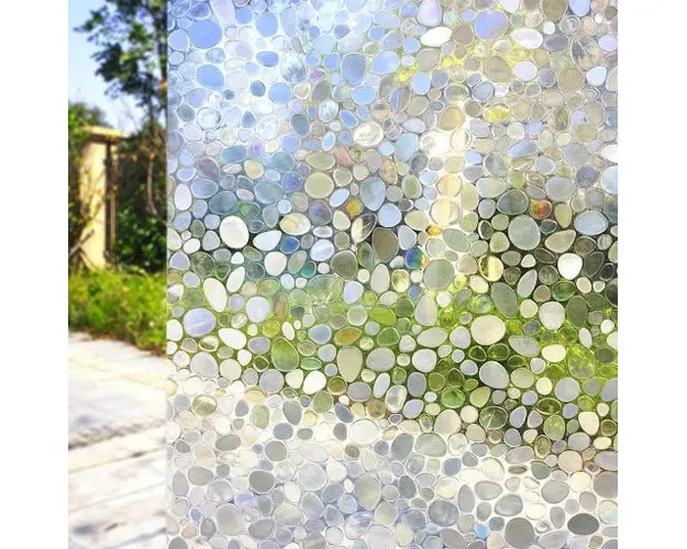 Folie geam vitrostatica cu efect lucios, autoadeziva, 45 x 300 cm