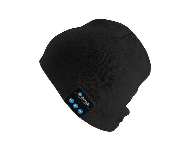 Caciula cu bluetooth. Handsfree si Microfon, Unisex, Negru