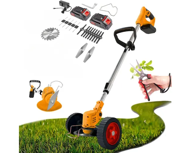 Motocoasa electrica 48V, 4000 mAh, 18000 RPM, cu acumulatori