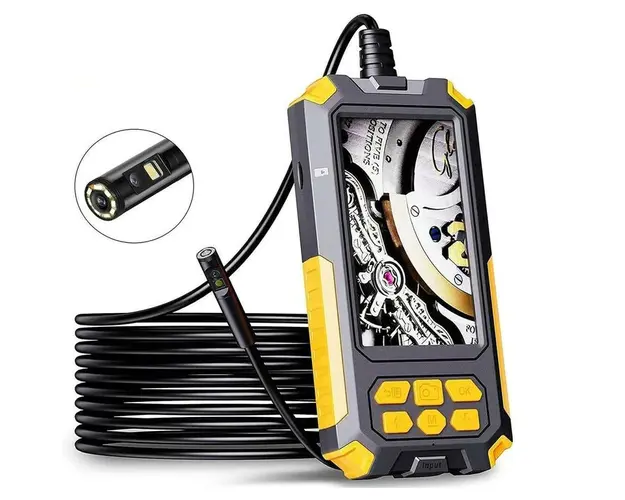 Camera Endoscop Andowl Q NK69, 2K HD, ecran IPS de 4,5 inch, 9 lumini LED, rezistent la apa IP67, cablu 5m