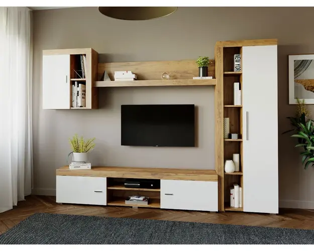 Mobila sufragerie - Living Milan C1 Stejar