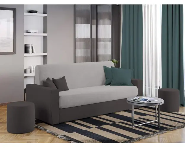 Canapea Extensibila Corsica Gri / Gri Antracit