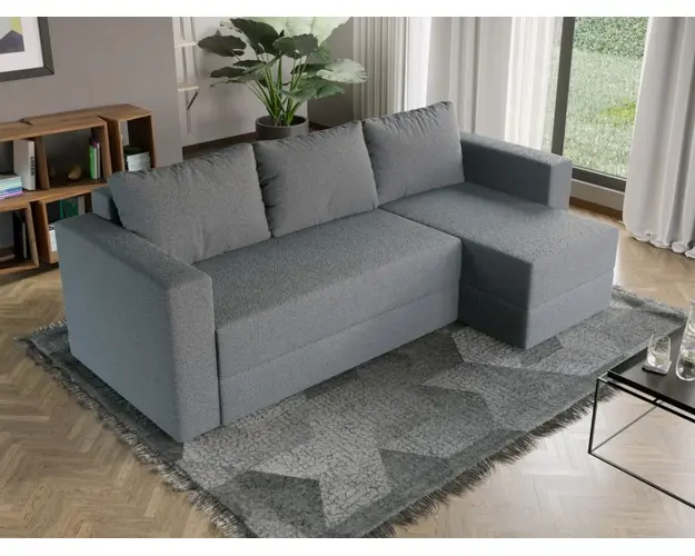 Coltar Extensibil Alfa plusat aspect lana gri