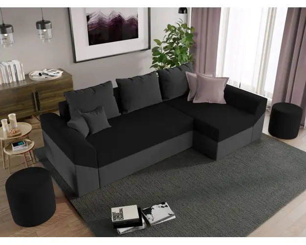 Coltar Extensibil Cali gri antracit / negru