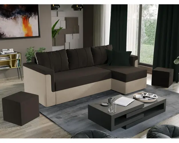 Coltar Extensibil Faro crem / maro