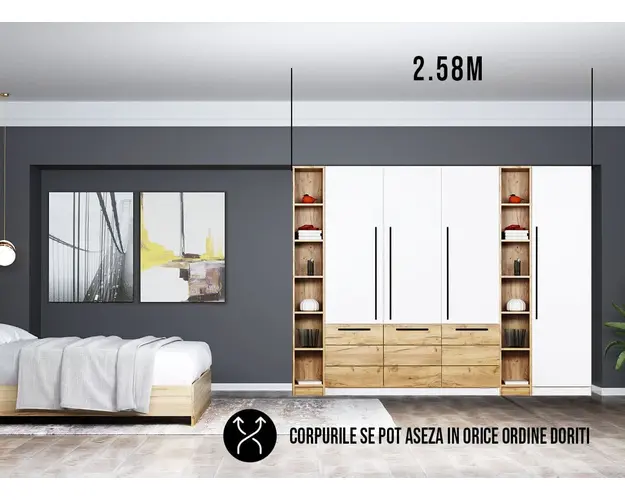 Dressing 2.58m / Dulap Dormitor Timea