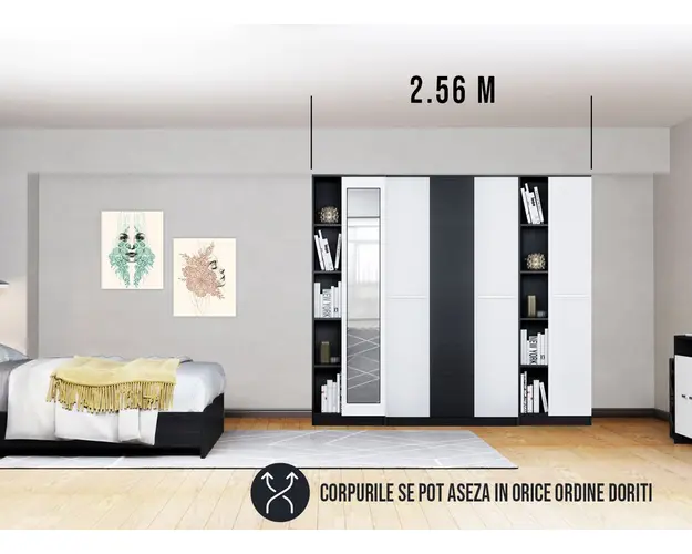 Dressing 2.56m / Dulap Dormitor Mario