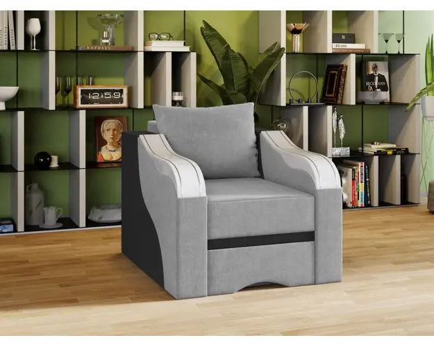 Fotoliu Julia Gri Deschis / Gri Antracit