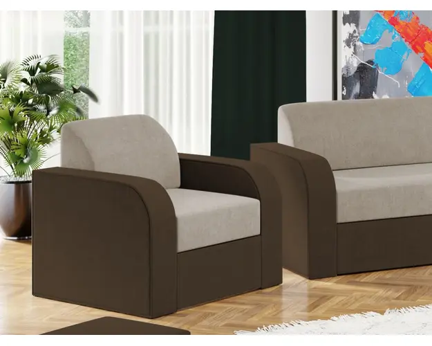 Fotoliu Mini Crem / Maro