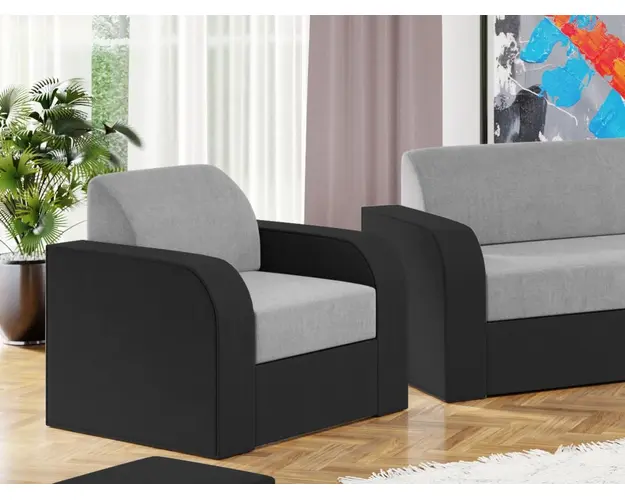 Fotoliu Mini Gri Deschis / Gri Antracit