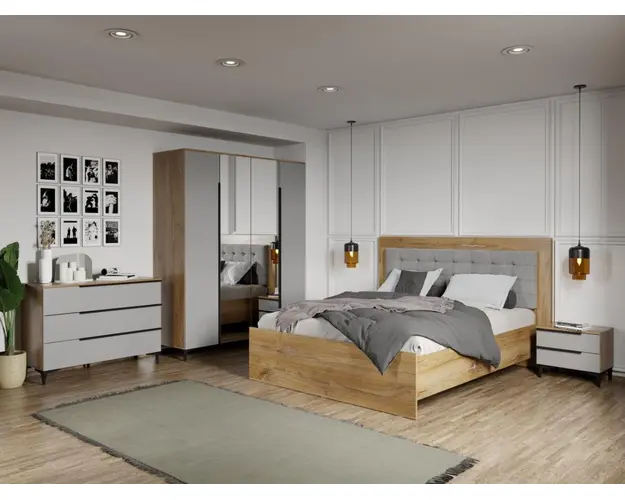 Set Mobila Dormitor Toronto cu oglinda