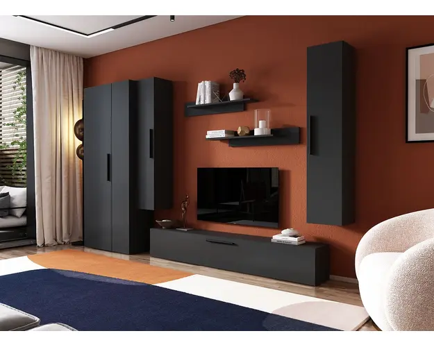 Living Pati 128 - Mobila Sufragerie Gri Antracit