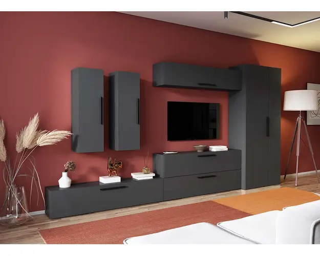 Living Pati 146 - Mobila Sufragerie Gri Antracit