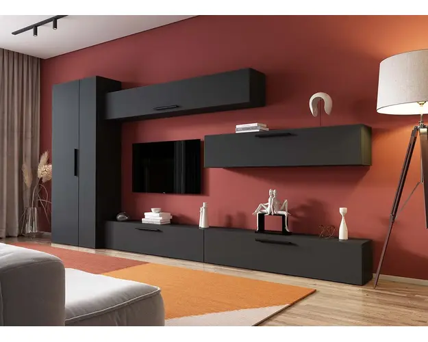 Living Pati 158 - Mobila Sufragerie Gri Antracit