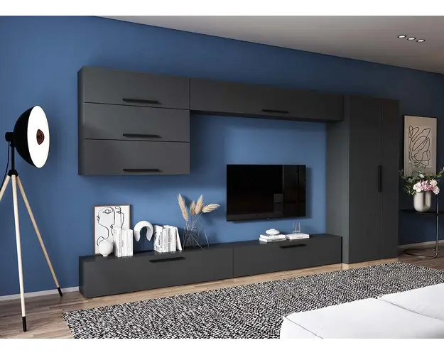 Living Pati 166 - Mobila Sufragerie Gri Antracit