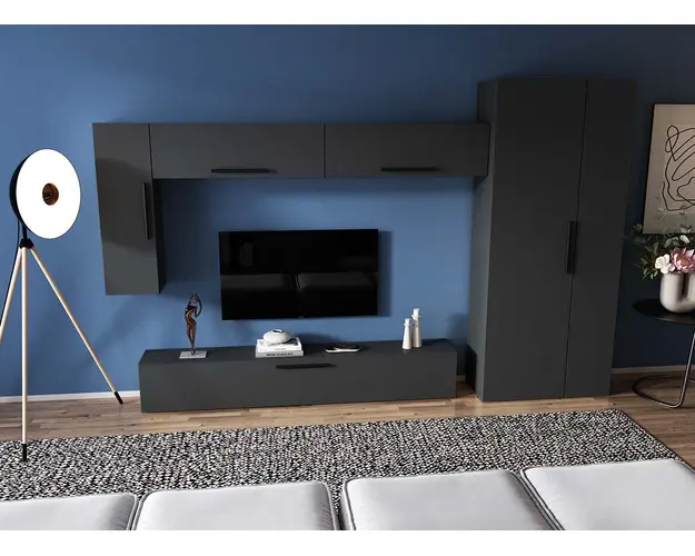 Living Pati 174 - Mobila Sufragerie Gri Antracit