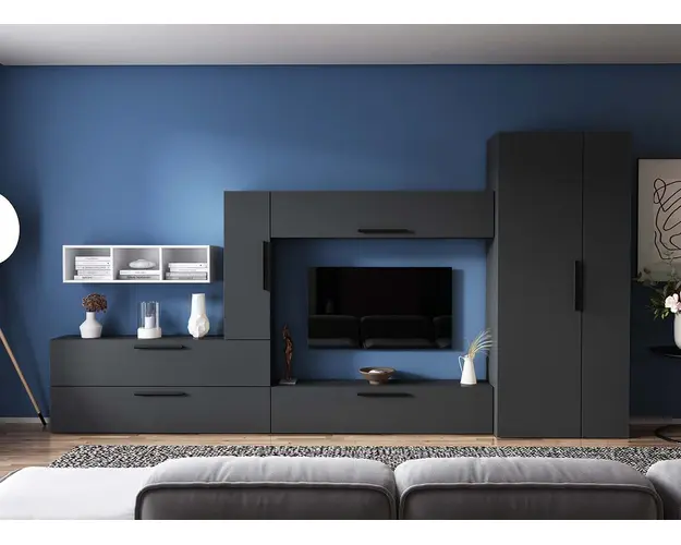 Living Pati 182 - Mobila Sufragerie Gri Antracit