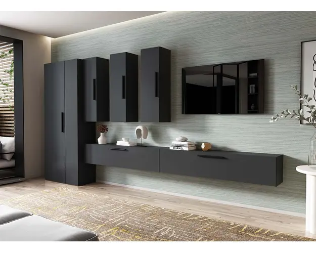 Living Pati 190 - Mobila Sufragerie Gri Antracit