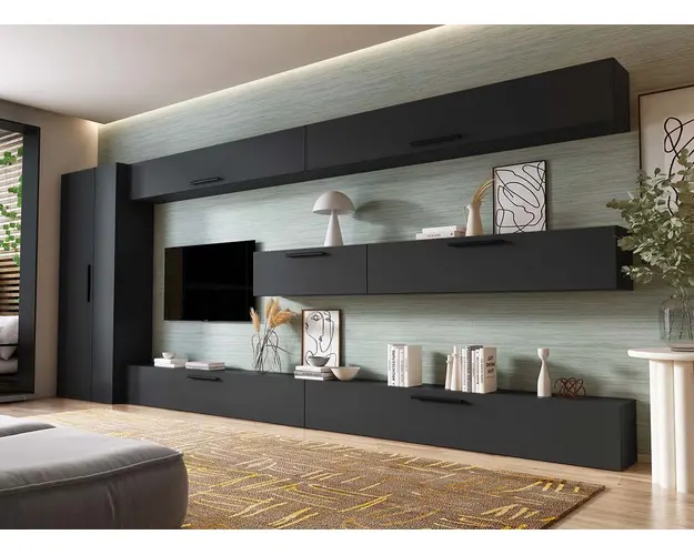 Living Pati 196 - Mobila Sufragerie Gri Antracit