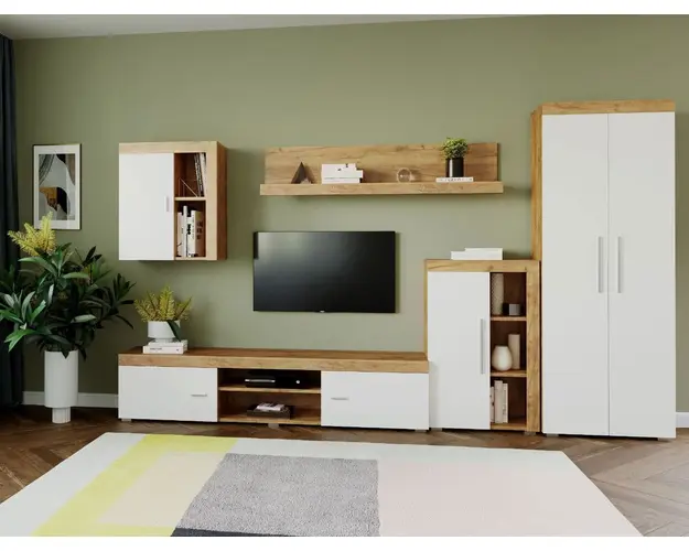 Mobila sufragerie - Living Milan C2 UNO Stejar