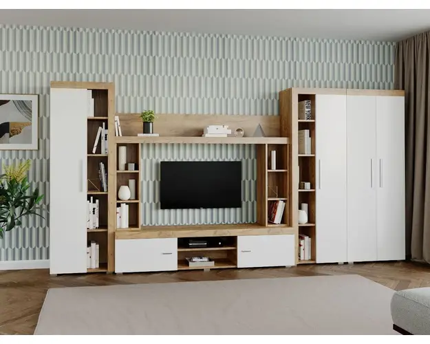 Mobila sufragerie - Living Milan C3 UNO Stejar