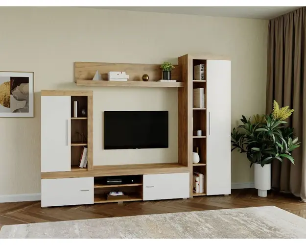 Mobila sufragerie - Living Milan C4 Stejar