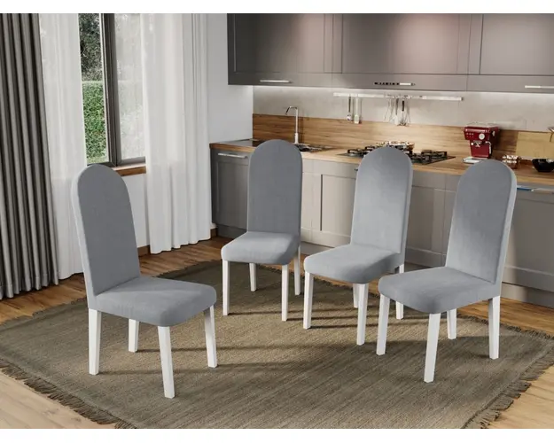 Set 4 Scaune Grand Gri Deschis