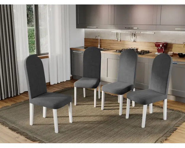 Set 4 Scaune Grand Gri Inchis