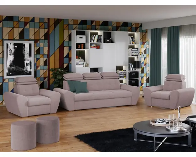 Set Canapea si Fotolii Barini Roze