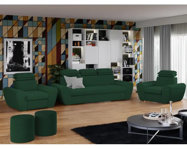 Set Canapea si Fotolii Barini Verde