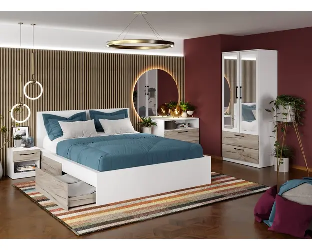 Set Mobila Dormitor Relax C05 cu oglinda