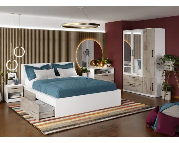 Set Mobila Dormitor Relax C10 cu oglinda