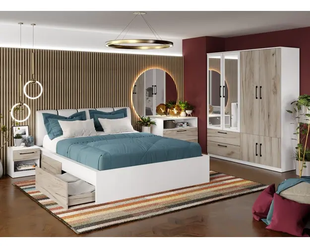 Set Mobila Dormitor Relax C23 tapitat / oglinda