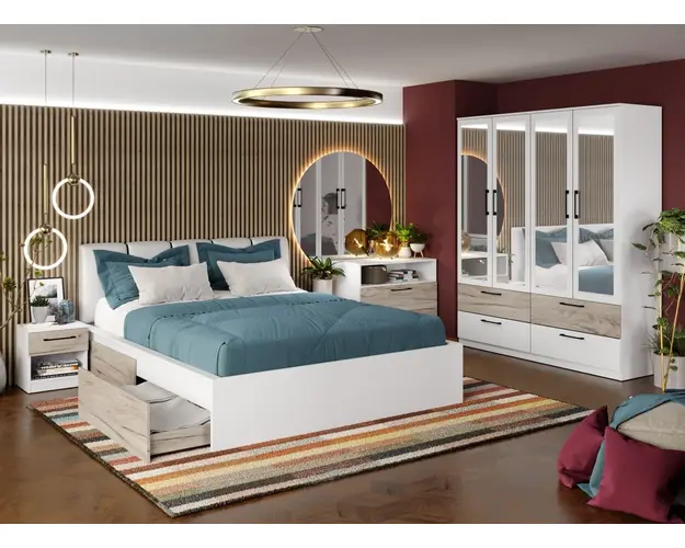Set Mobila Dormitor Relax C24 tapitat / oglinda