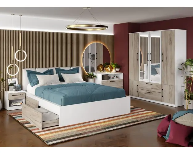 Set Mobila Dormitor Relax C27 tapitat / oglinda