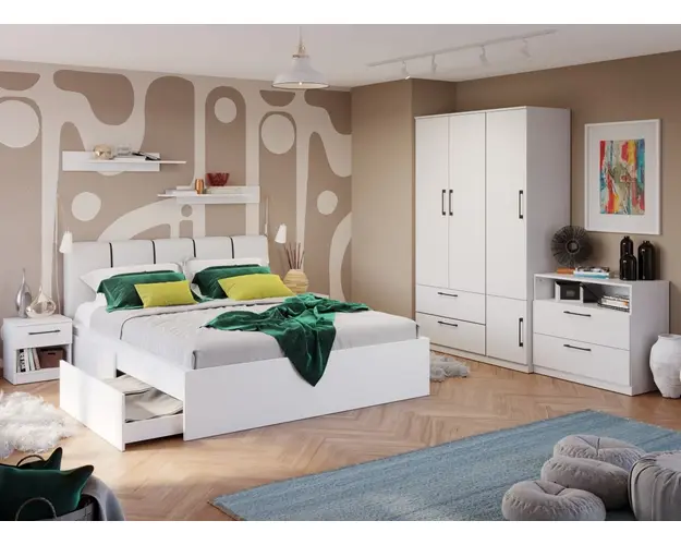 Set Mobila Dormitor Snow C20 tapitat