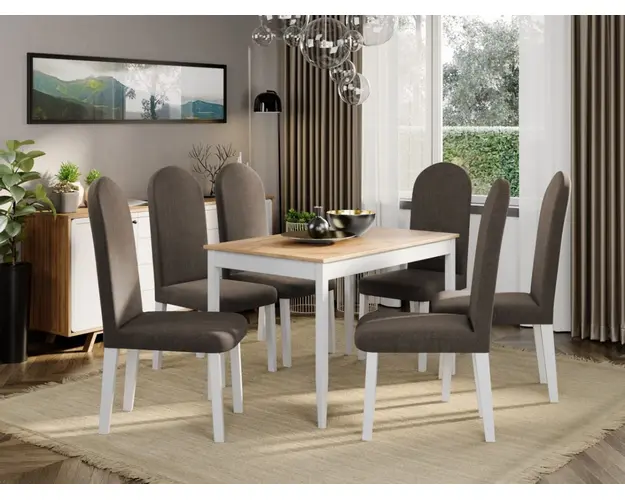 Set Masa Grand Stejar + 6 Scaune Grand Maro