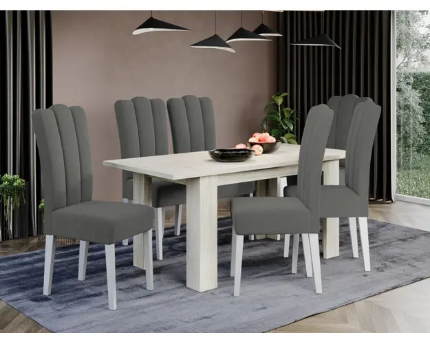 Set Masa Venetia extensibila + 6 Scaune Wog Vardo 11