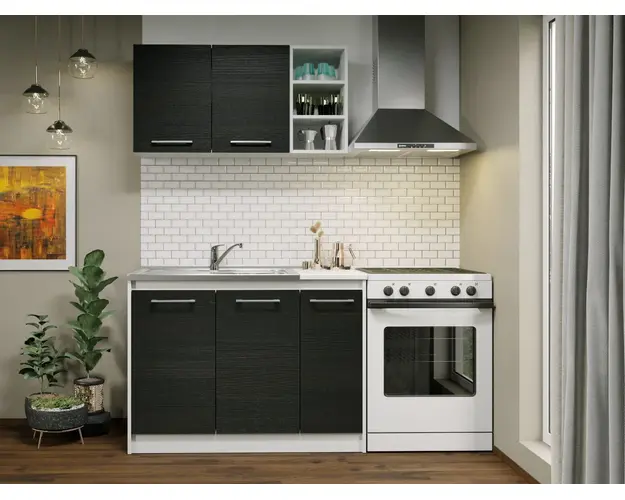 Set Mobila Bucatarie Mina 110 Alb/Ferrara C14