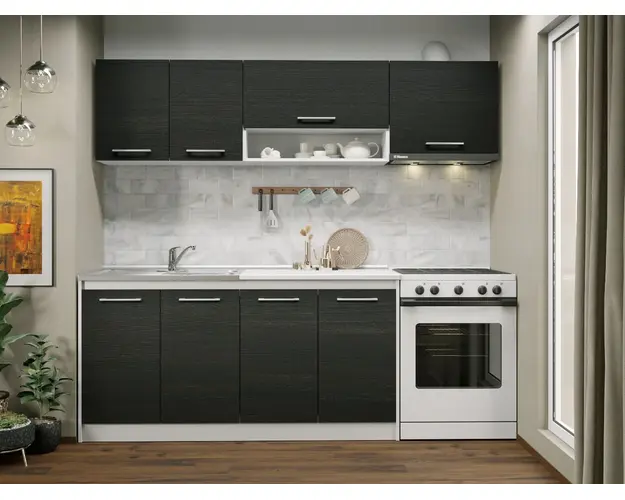 Set Mobila Bucatarie Mina 220 Alb/Ferrara C09