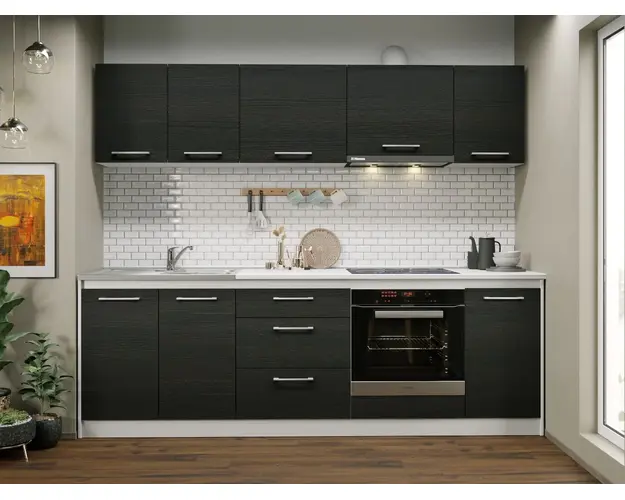 Set Mobila Bucatarie Mina 240 Alb/Ferrara C02