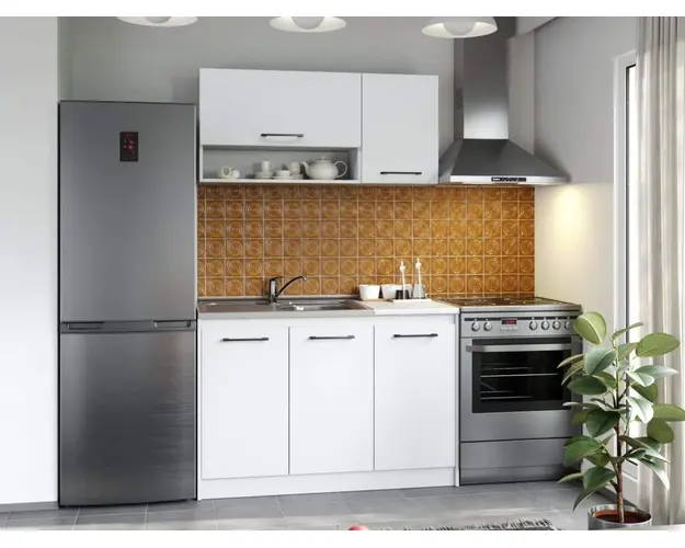 Set Mobila Bucatarie Mina Pure 120 Alb C52