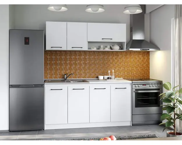 Set Mobila Bucatarie Mina Pure 160 Alb C50