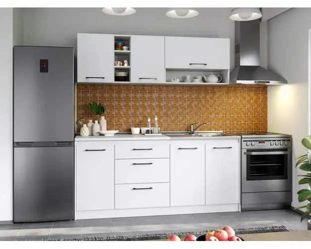 Set Mobila Bucatarie Mina Pure 180 Alb C45