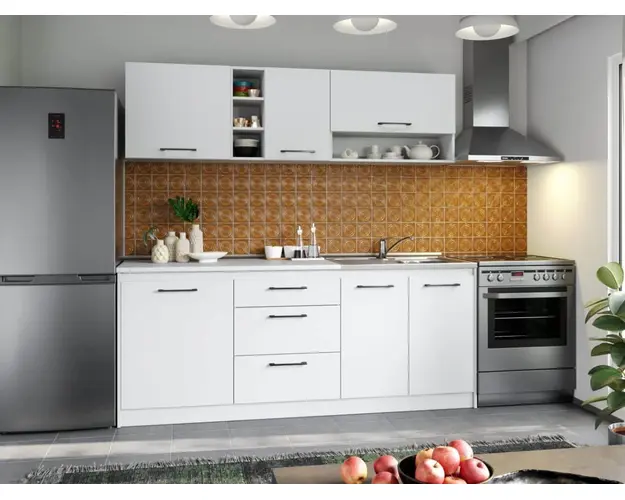 Set Mobila Bucatarie Mina Pure 200 Alb C41