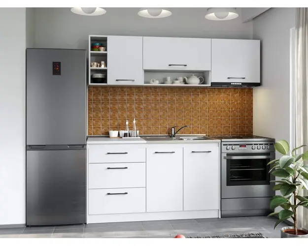 Set Mobila Bucatarie Mina Pure 200 Alb C48