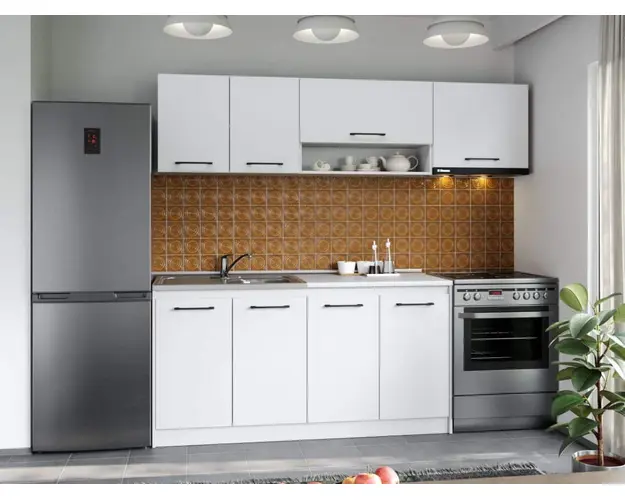 Set Mobila Bucatarie Mina Pure 220 Alb C49