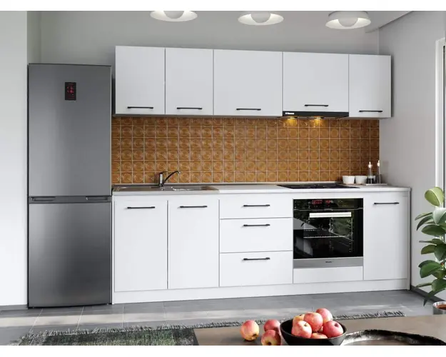 Set Mobila Bucatarie Mina Pure 240 Alb C42