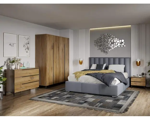 Set Mobila Dormitor Beverley tapitat