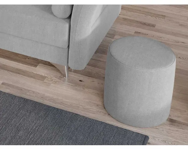 Taburet Smart Tapitat Gri Deschis